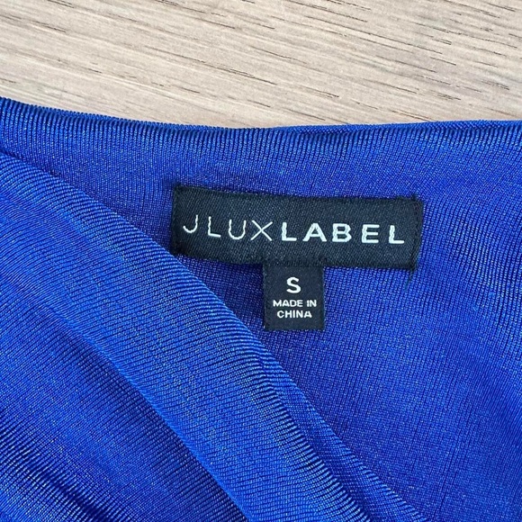 JLUXLABEL Blue Rouched Skirt - Picture 4 of 6